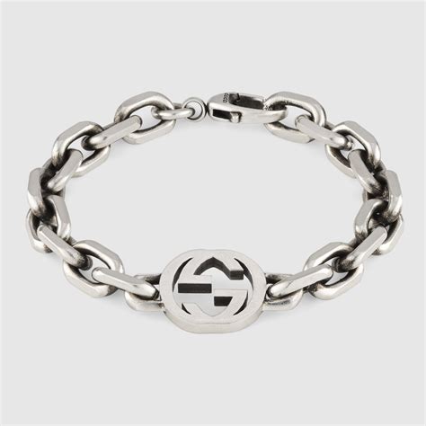 bracciali gucci uomo argento|Bracciali Gucci Argento .